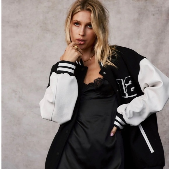 NWOT 🌟12th Tribe Letterman Jacket - Picture 7 of 13